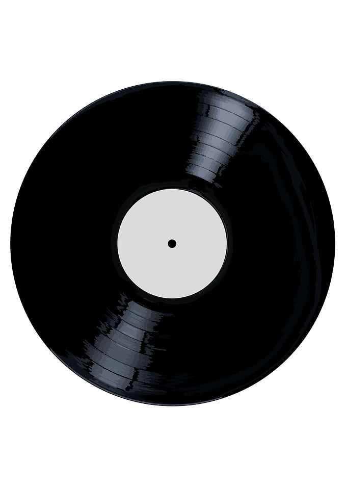 Blank White Label Record