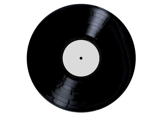 Blank White Label Record