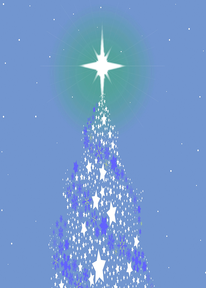 Blue Christmas Tree