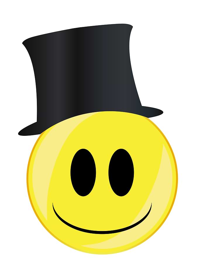 Posh Smile Face Button