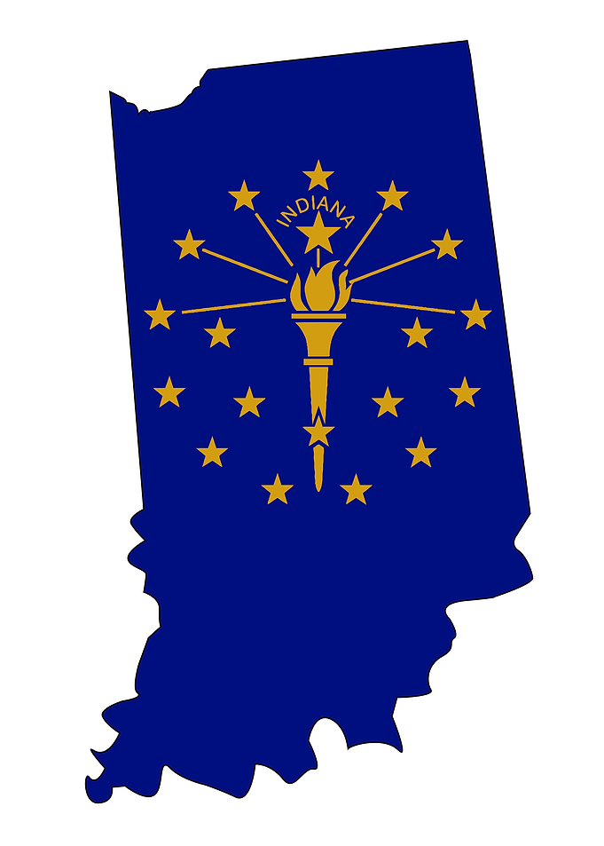 Indiana Outline Map