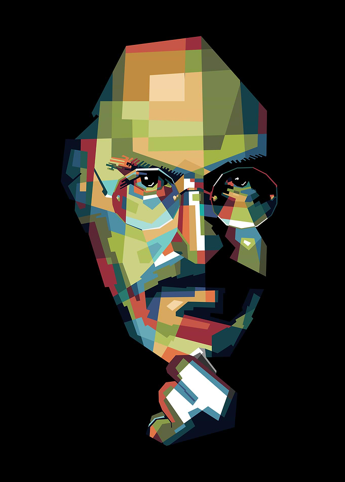Steve Jobs wpap pop art