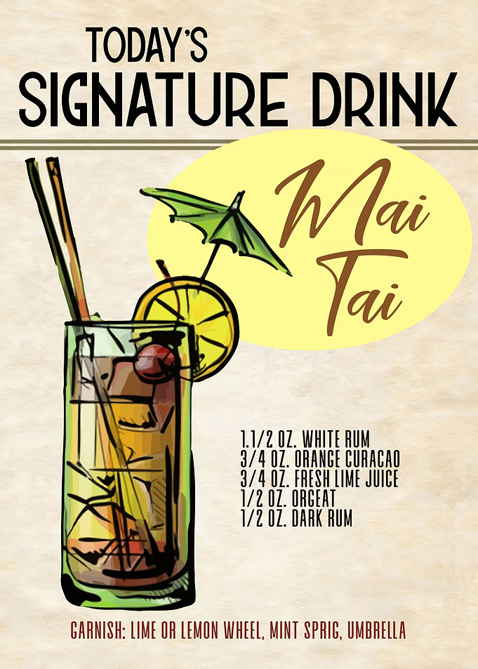 Mai Tai Beach Bar Decor