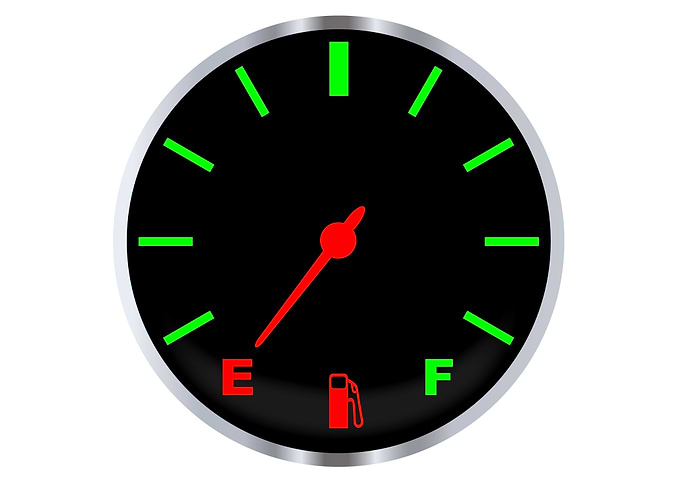 Empty Fuel Gauge