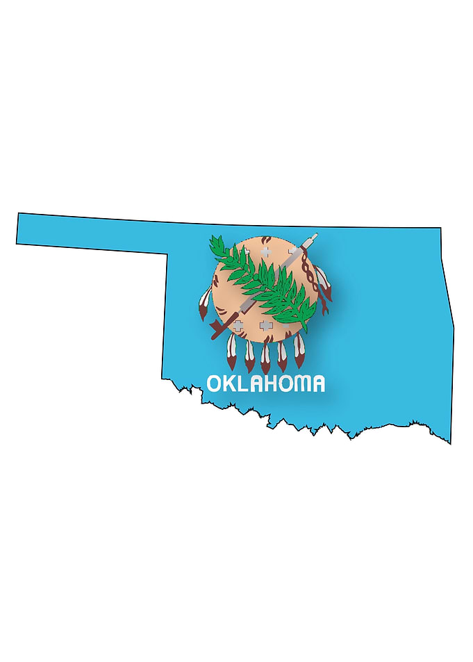 Oklahoma Outline Map