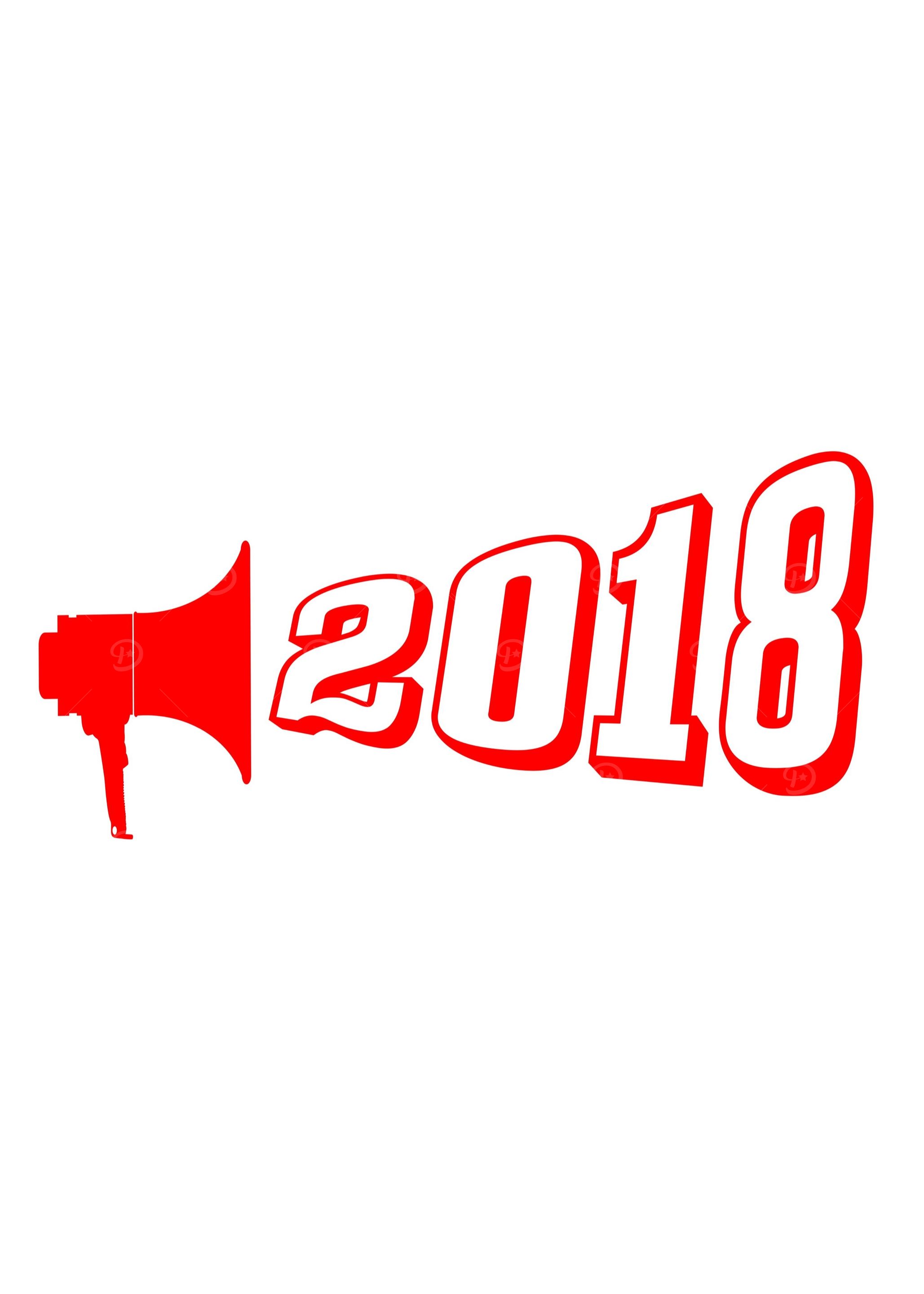 Red 2018 Megaphone