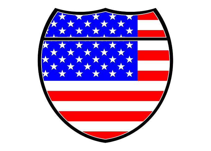 USA Interstate Sign