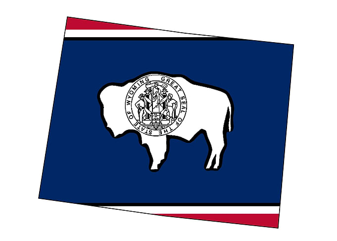 Wyoming State Outline Map
