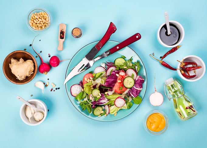 Fresh vegetable salad