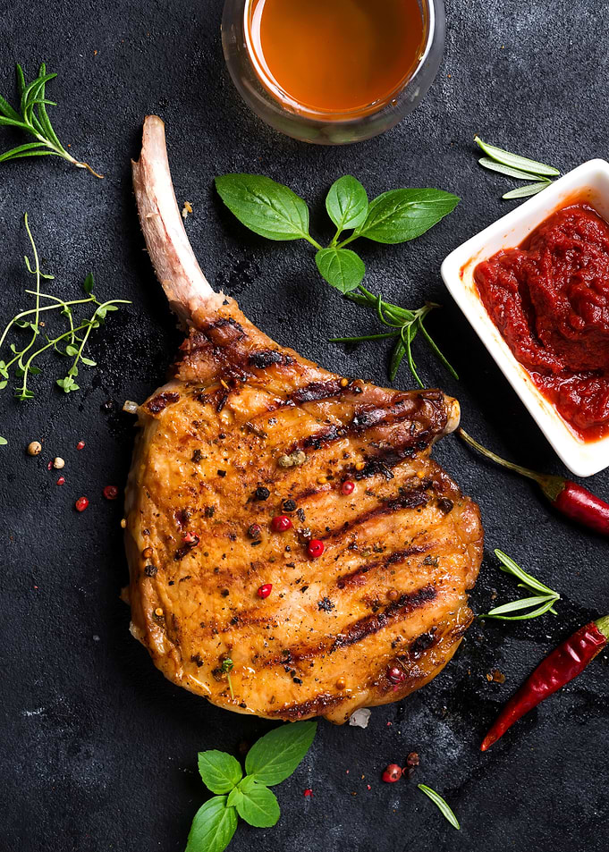 Grilled beef steak