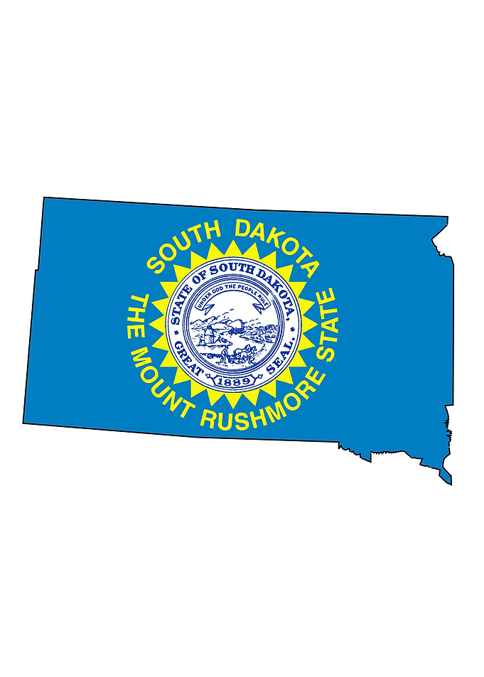 South Dakota Outline Map