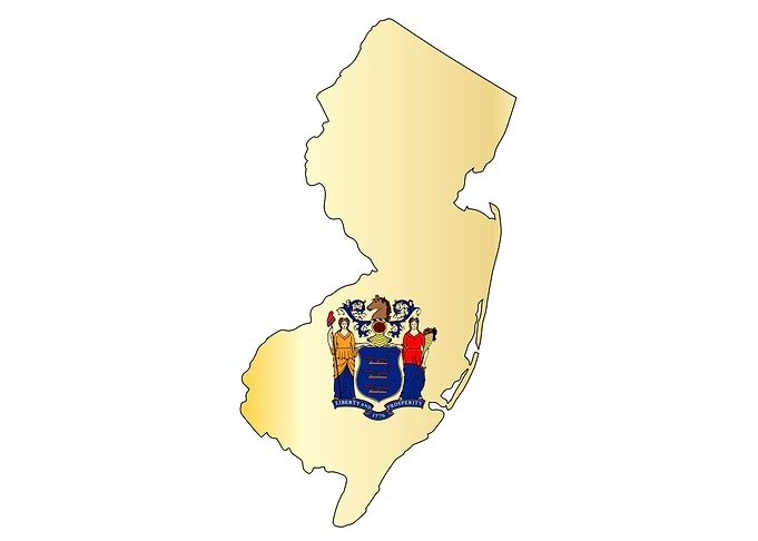 New Jersey Outline Map