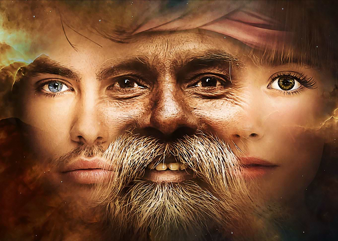 Three faces