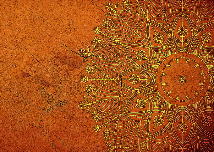 Golden mandala