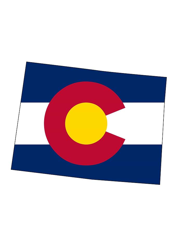 Colorado State outline Map