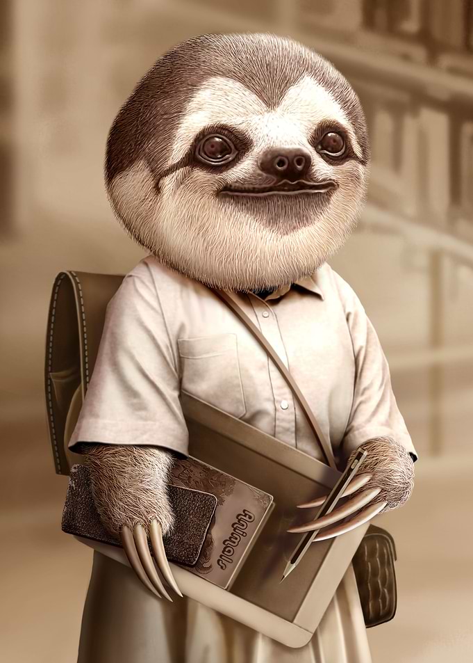 SLOTH GOES TO SCHOOL