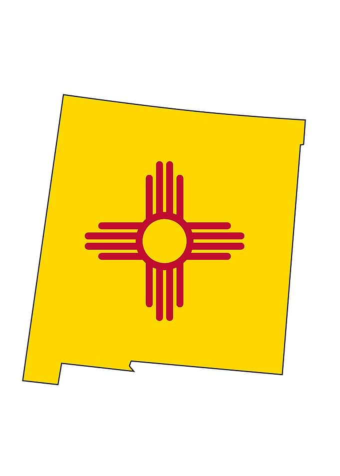 New Mexico Outline Map