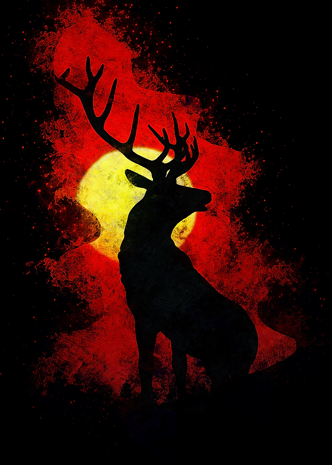 art of the deer night