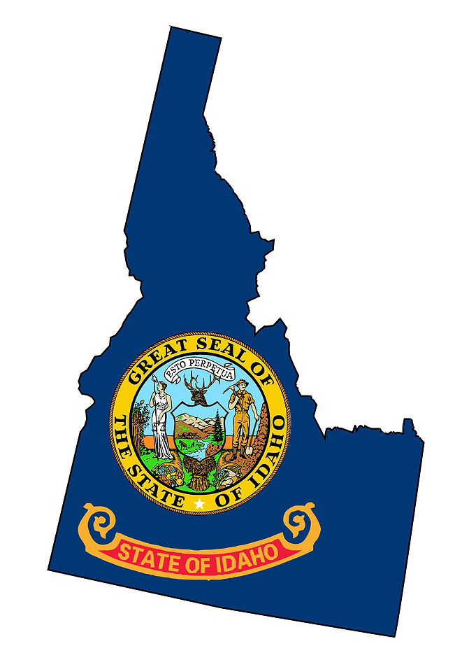 Idaho State Outline Map
