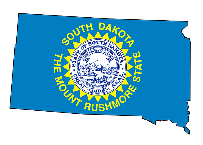 South Dakota Outline Map
