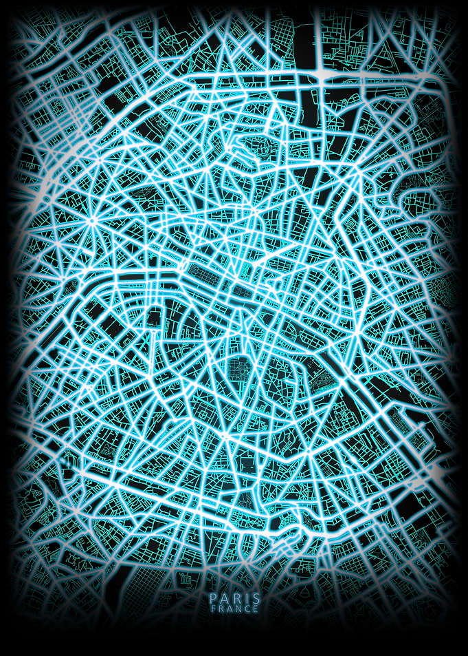 Paris France City Map