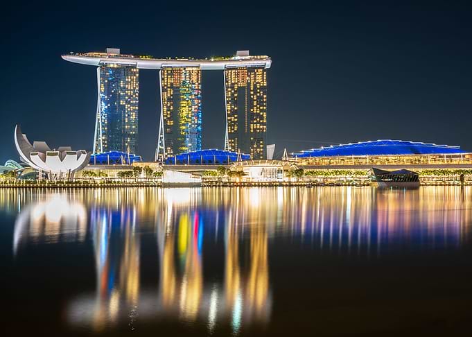 Singapore Skyline by night