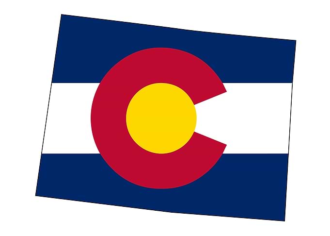 Colorado State outline Map