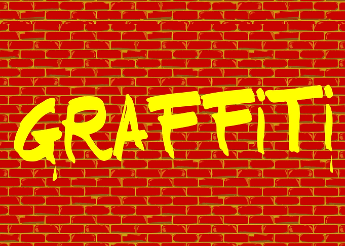 Graffiti Red Wall