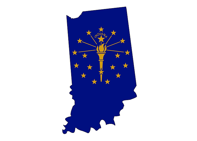 Indiana Outline Map