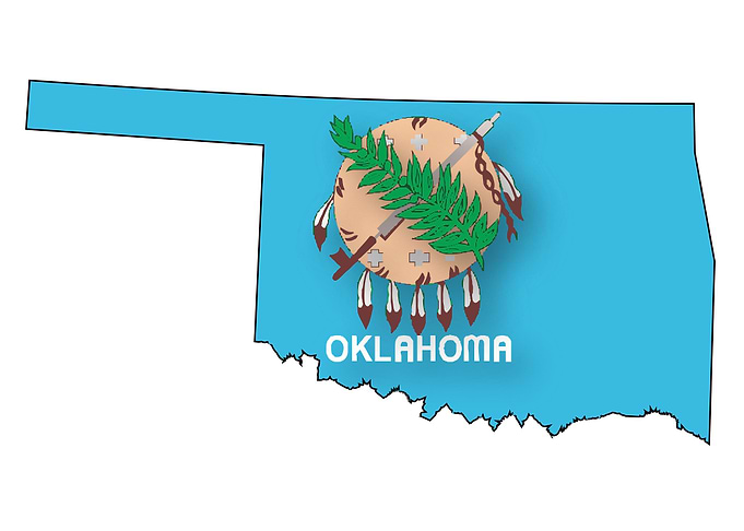 Oklahoma Outline Map