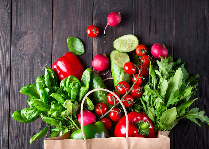 bag of vegetables