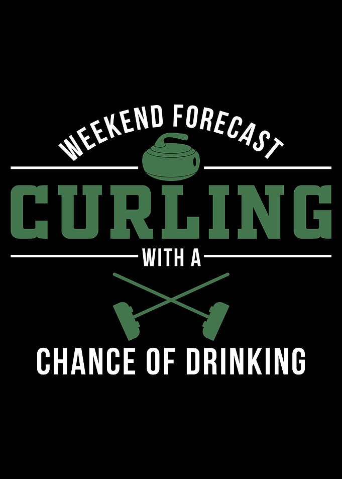 CURLING CLUB FUNNY POSTER