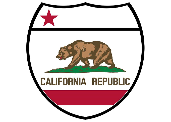 California State Flag Sign