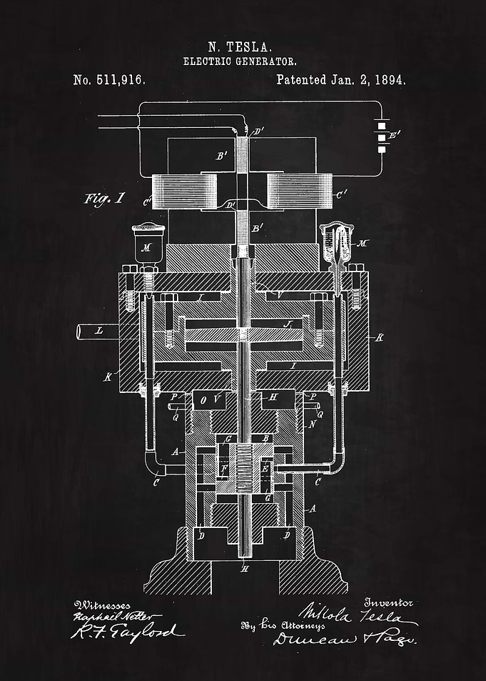 1894Tesla Generator Patent