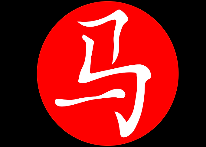 Horse Chinese Character