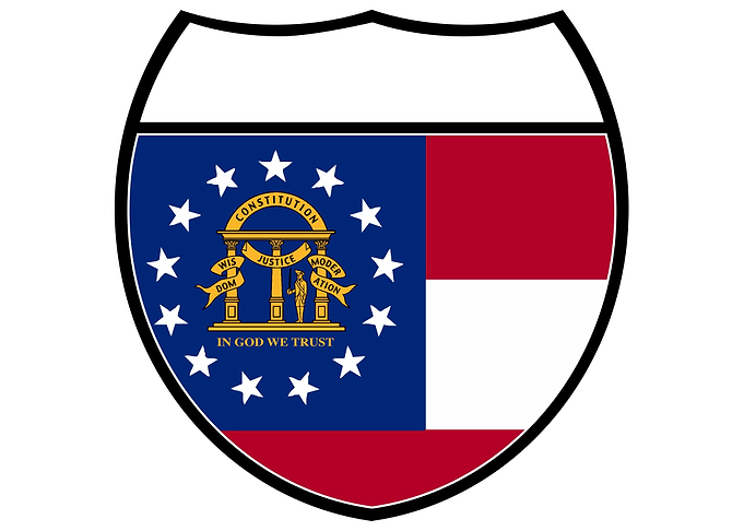 Georgia Flag Sign