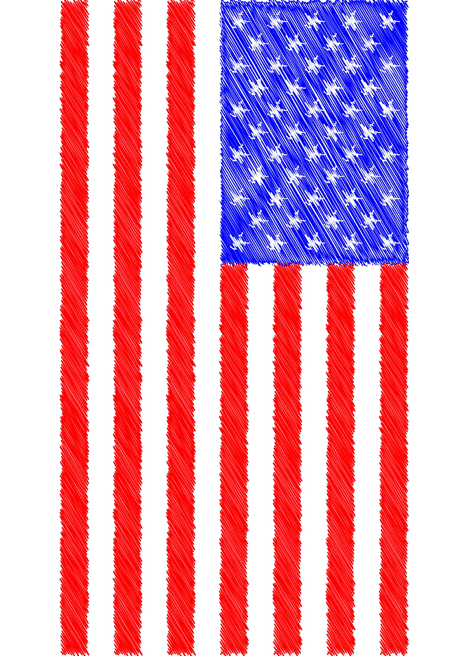 Grunge USA Flag