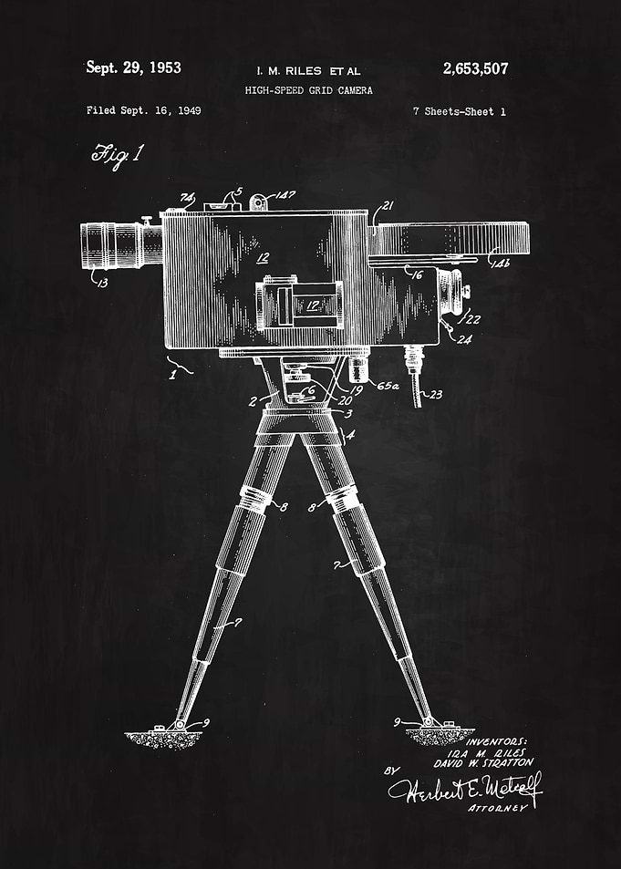 1953 Grid Camera Patent