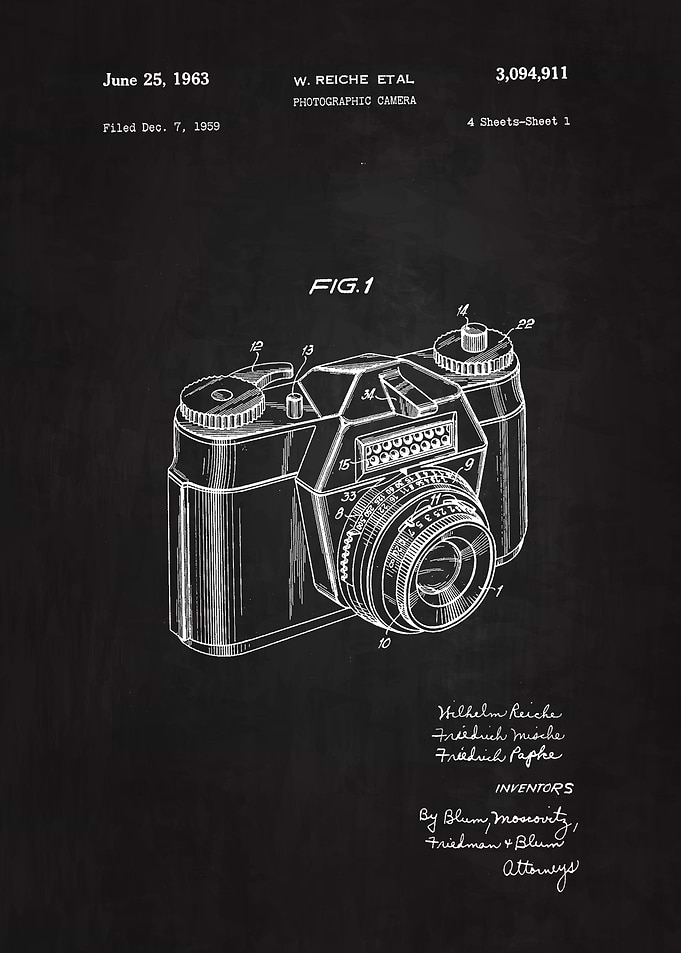 1963 Camera patent Art