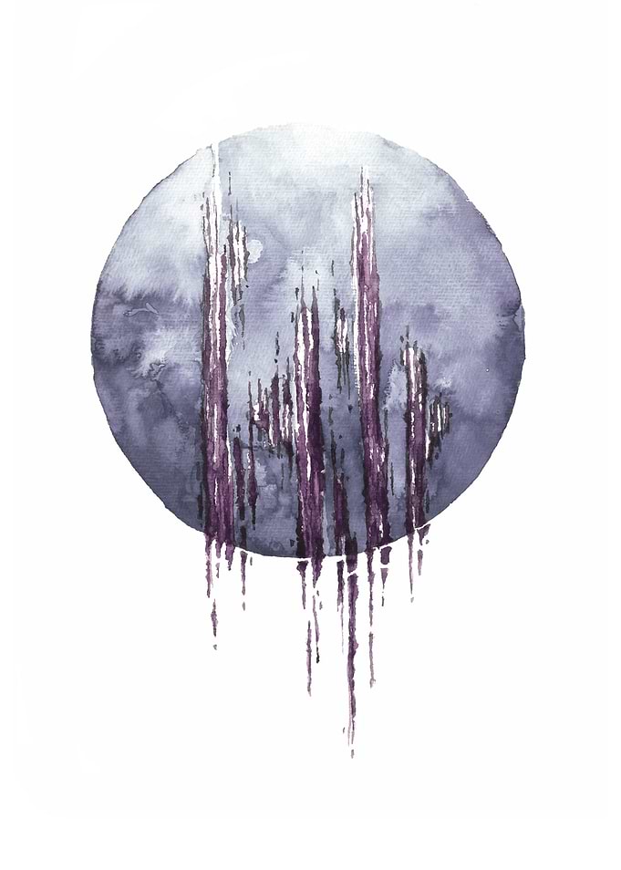 Watercolor purple