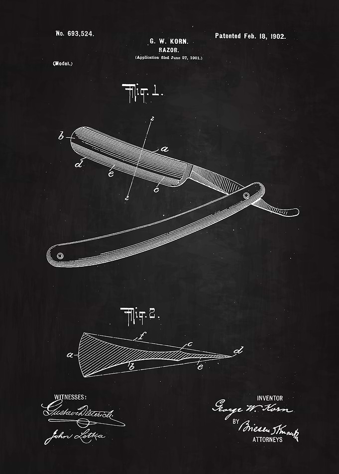 1902 Razor Patent