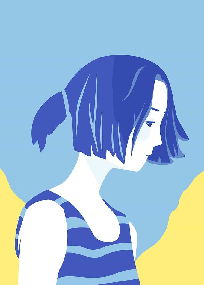 Woman in a daydream