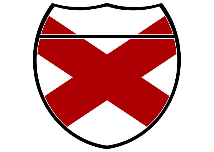 Alabama State Flag Sign