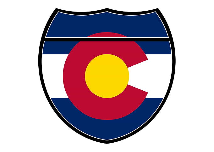 Colorado Flag In An Sign
