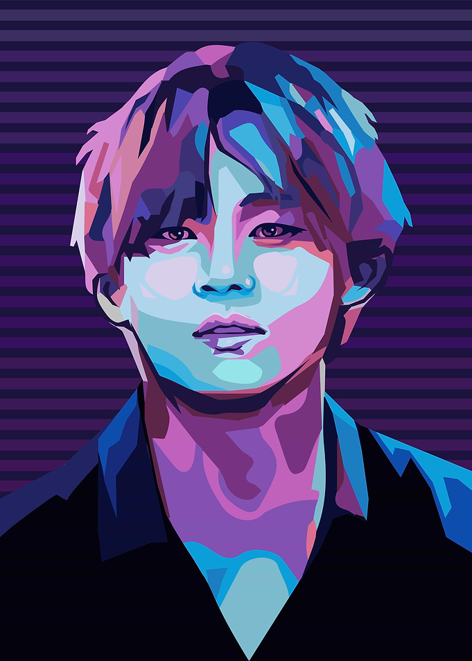 BTS V TAEHYUNG POP ART