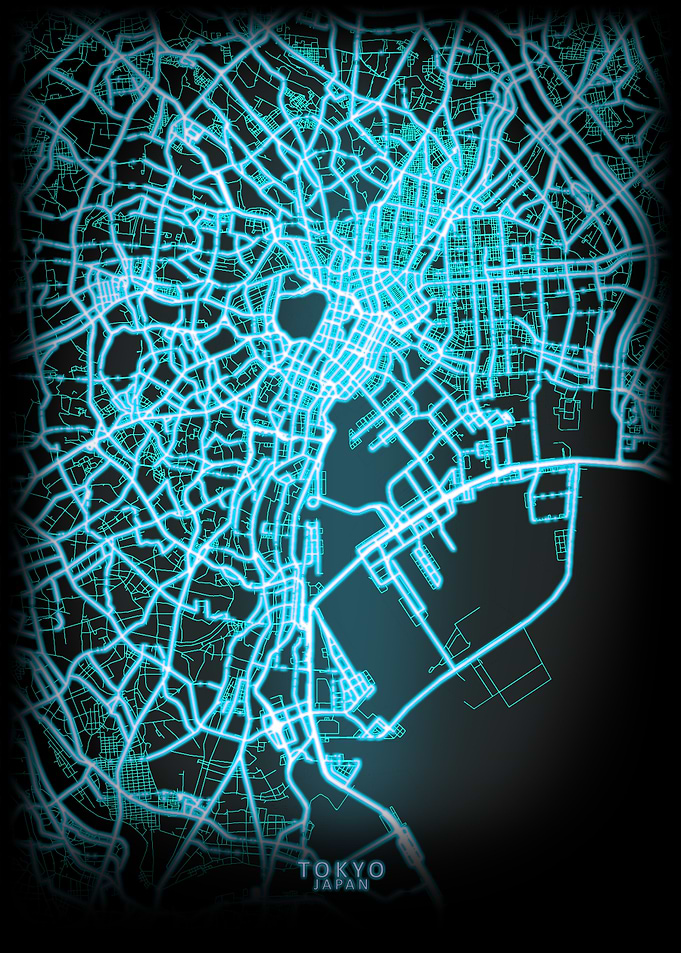 Tokyo Japan City Map