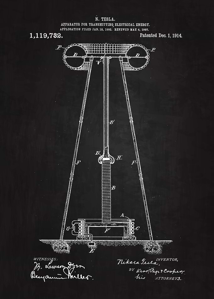 Tesla Patent Art