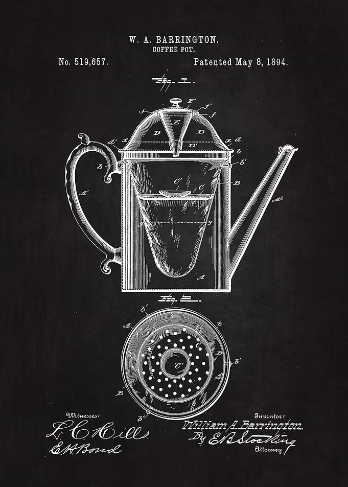 1894 Coffee Pot Patent