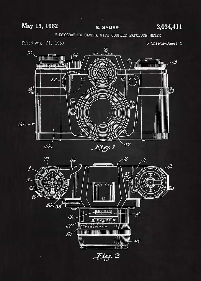 1962 Camera Patent Art