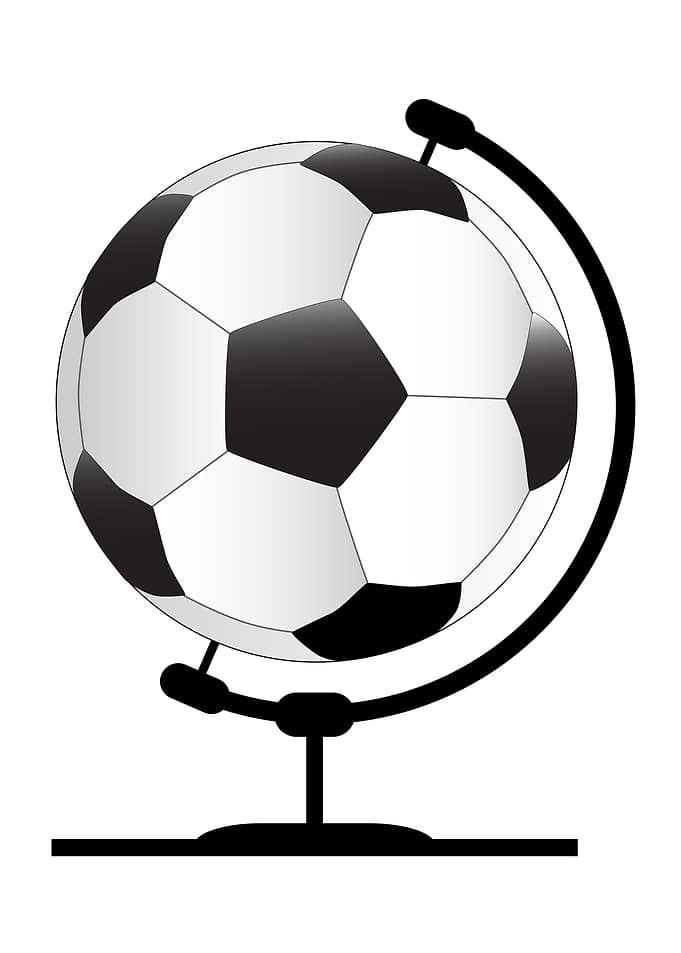 Mounted Football Globe